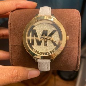 White & Gold Micheal Kors Watch